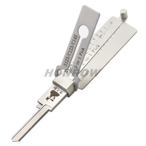 Original Lishi - Schlage C123 S123 / 2-in-1 Residential Pick & Decoder / AG 2IN1 PICK FOR USA SCHLAGE C123/S123-V2