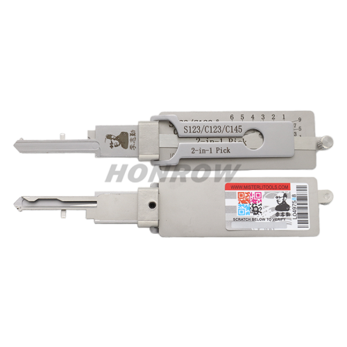 Original Lishi - Schlage C123 S123 / 2-in-1 Residential Pick & Decoder / AG 2IN1 PICK FOR USA SCHLAGE C123/S123-V2