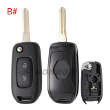 For Renault 2 button remote key  blank ,Please choose the key blade