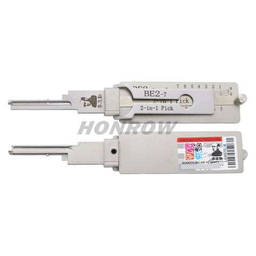 Original LISHI BE2-7 2in1 Tool  2 In 1 Door Locks Lock Pick Lock Smith Tool