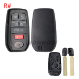 For Toyota 2/2+1/3/3+/1/4/4+1/5/5+1 button remote key blank with key Blade,please choose the key button
