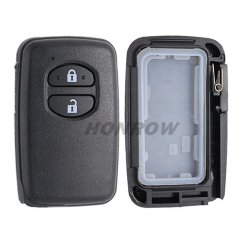 For Toyota 2 button remote key blank  (the button is round)，please choose the key button.