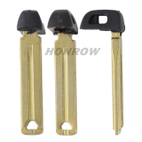 For Toyota 3 button remote key shell , the blade with two side groove (black)