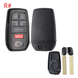 For Toyota 2/2+1/3/3+/1/4/4+1/5/5+1 button remote key blank with key Blade,please choose the key button
