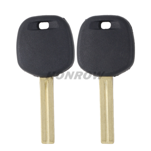 For Toyota transponder key blank without logo ,the chip slot is at the bottom of the key.