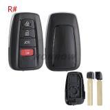 For Toyota C-HR 2/2+1/3/3+1 buttons Smart Remote key blank,please choose the button