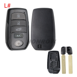 For Toyota 2/2+1/3/3+/1/4/4+1/5/5+1 button remote key blank with key Blade,please choose the key button
