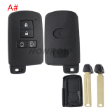 For Toyota 4 button remote key shell ,the button is square