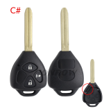 For Toyota Carola 2/2+1/3/3+1/4/button Remote key blank,please choose the button.