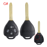 For Toyota Carola 2/2+1/3/3+1/4/button Remote key blank without logo ,please choose the button.