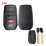 For Toyota 2/2+1/3/3+/1/4/4+1/5/5+1 button remote key blank with key Blade,please choose the key button