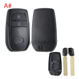 For Toyota 2/2+1/3/3+/1/4/4+1/5/5+1 button remote key blank with key Blade,please choose the key button