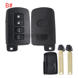 For Toyota 4 button remote key shell ,the button is square