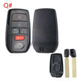 For Toyota 2/2+1/3/3+/1/4/4+1/5/5+1 button remote key blank with key Blade,please choose the key button