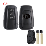For Toyota C-HR 2/2+1/3/3+1 buttons Smart Remote key blank,please choose the button