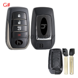 For Toyota 2/3+1/3/3+1 button remote key blank