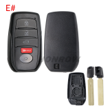 For Toyota 2/2+1/3/3+/1/4/4+1/5/5+1 button remote key blank with key Blade,please choose the key button