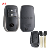 For Toyota 2/3+1/3/3+1 button remote key blank