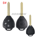 For Toyota Carola 2/3/3+1/4/button Remote key blank with TOY47 key blade,please choose the button.