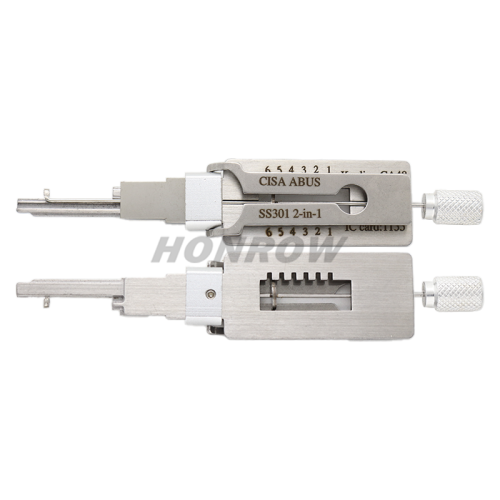 Locksmith Tools SS301 CISA 2 in 1 Locksmith Tool  Decoder for Locksmith Repairing Tools 2-in-1 Residential Pick & Decoder