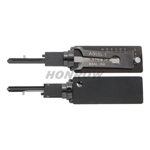 Locksmith Tools ABUS-1 (6-Pin) 2-IN-1 PICK Decoder for Locksmith Repairing Tools 2-in-1 Residential Pick & Decoder