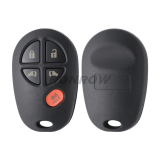 For To 5 button remote key blank