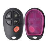 For To 5 button remote key blank