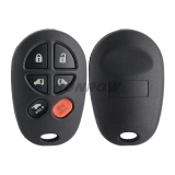 For To 6 button remote key shell