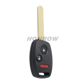 For Honda 2+1 button remote car key with 313.8Mhz  46chip PCF7961  FCC ID : MLBHLK-1T