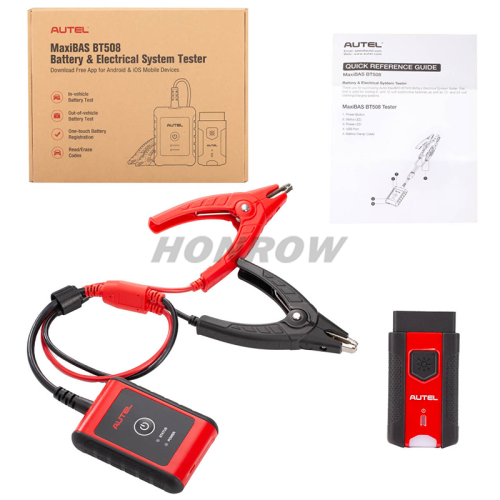 AUTEL MaxiBAS BT508 Car Battery Tester 6V 12V Load Tester 100-2000 CCA Added AUTOVIN, Electrical Reset, Battery Health Report Update of BT506