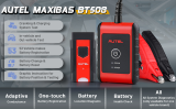 AUTEL MaxiBAS BT508 Car Battery Tester 6V 12V Load Tester 100-2000 CCA Added AUTOVIN, Electrical Reset, Battery Health Report Update of BT506