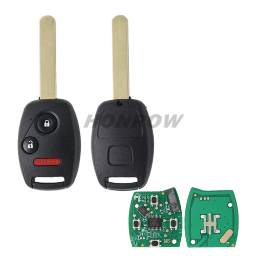 For Honda 2+1 button remote car key with 313.8Mhz  46chip PCF7961  FCC ID : MLBHLK-1T
