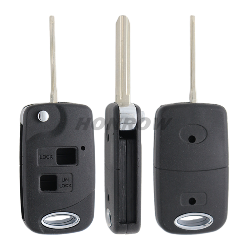 For To 2 button modified folding remote key blank with To43 blade