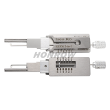 SS304 2-in-1 Decoder for Iseo R6 Locksmith Repairing Tools 2-in-1 Residential Pick & Decoder