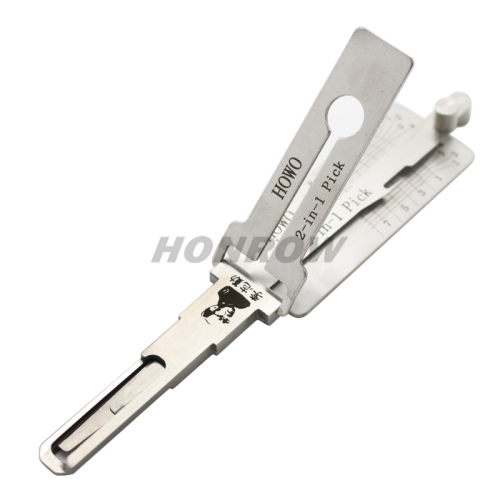 ORIGINAL LISHI for HOWO Truck 2-in-1 Locksmith Tool for Howo Large Cargo Side Milling