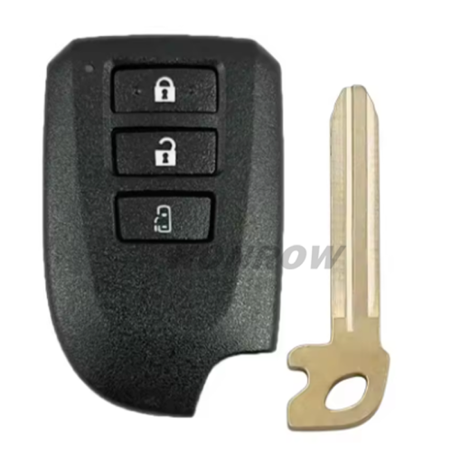 For Toyota Yaris VIOS 3 button smart car key shell 