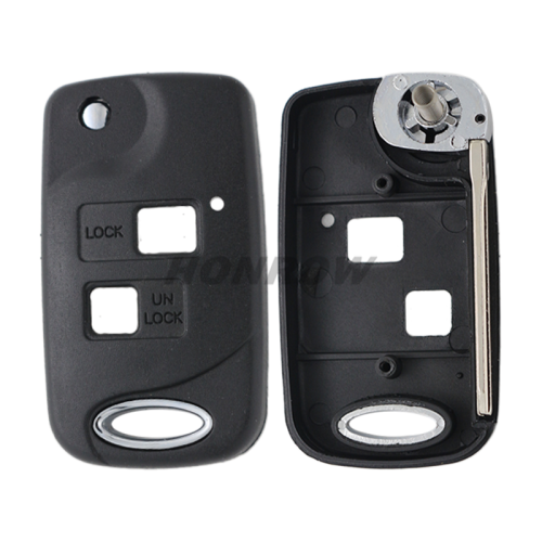 For To 2 button modified folding remote key blank with To43 blade