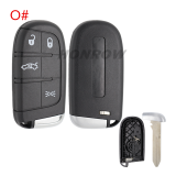 For Chrysler 2/2+1/3/3+1/4+1/5 button remote key shell