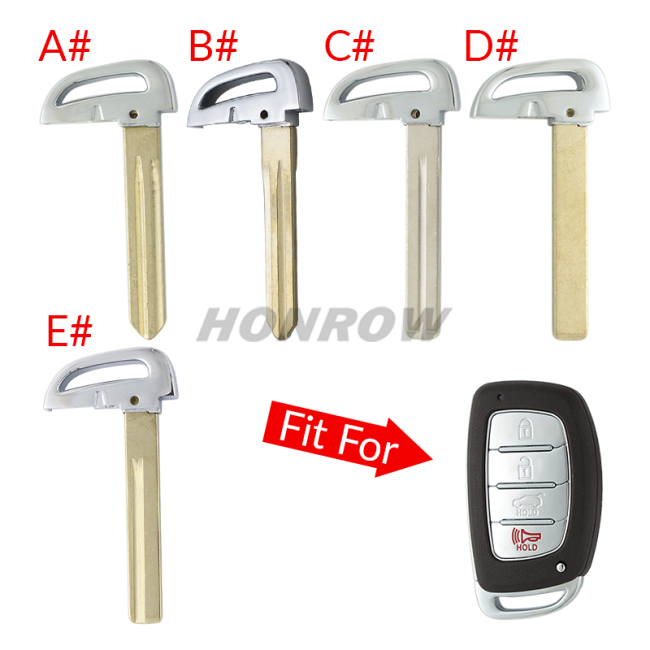 For Hyundai remote key Blade，please choose the key blade type.
