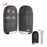 For Chrysler 2/2+1/3/3+1/4+1/5 button remote key shell