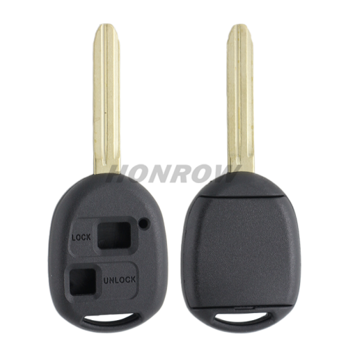 For High quality Toy 2 button remote key blank with TOY43 blade