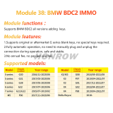 Yanhua ACDP Module 38 for BMW G series BDC2 IMMO on bench with A503 license