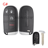 For Chrysler 2/2+1/3/3+1/4+1/5 button remote key shell