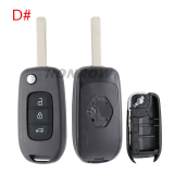 For new Renault 3 button remote key shell
