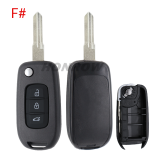 For New Renault 3 button remote key shell without logo,please choose the blade