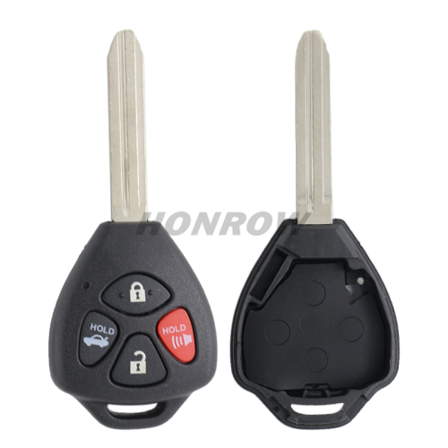 For high quality Toy 3+1 button remote key blank with toy43 blade enhanced version