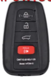 Lonsdor LT20-04 Smart Key with key shell 8A+4D Adjustable Frequency For Toyota & Lexus 0010 0020 7930 2110 Support K518 & K518ISE & KH100+