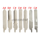 For new Renault 3 button remote key shell without logo, the third button is different