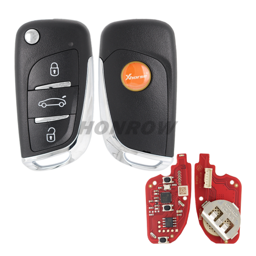 Xhorse VVDI  Remote Key DS Type Wire Remote Key 3 button Universal Remote Key  XKDS20EN