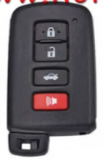 Lonsdor LT20-04 Smart Key with key shell 8A+4D Adjustable Frequency For Toyota & Lexus 0010 0020 7930 2110 Support K518 & K518ISE & KH100+